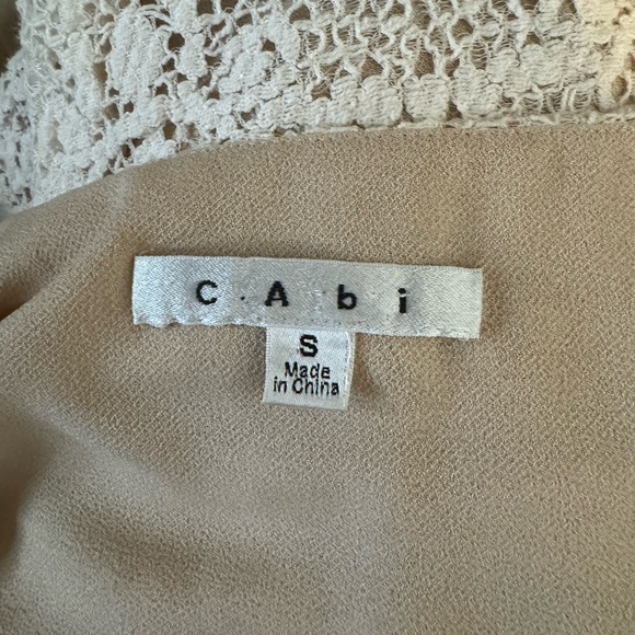 Cabi Cream Crochet Lace Tank Top - Picture 10 of 11
